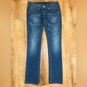 TRUE RELIGION World Tour Jeans‎ Size 27 Vintage USA🇺🇸MADE WBT2076E4